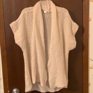 Motherhood Maternity Cream Short Sleeve Cardigan